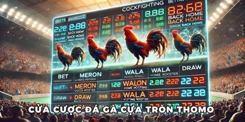 Các cửa cược phổ biến thường thấy trong chọi kê cựa tròn