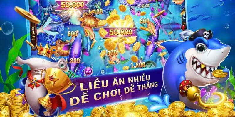 Tựa game bắn cá giả săn tiền thật sôi động
