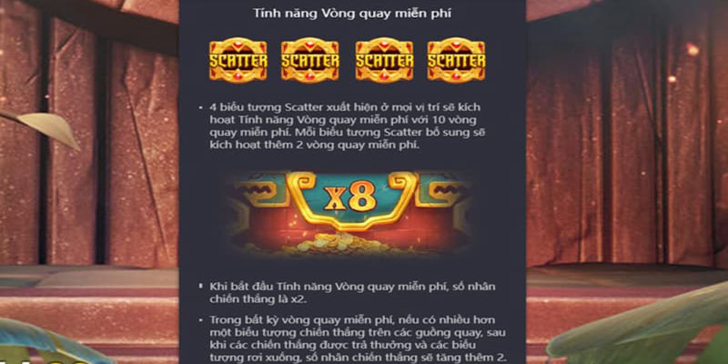 Nhiều vòng quay miễn phí tăng cơ hội thắng